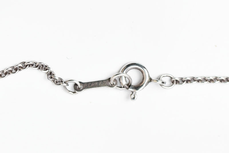 ティファニー ネックレス/ペンダント シルバー TIFFANY&Co. エルサ・ペレッティ オープンハートモチーフ 幅2.1cm【中古】