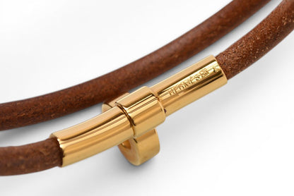 エルメス バングル/ブレスレット HERMES ドゥーブルケリー チョーカー アクセサリー レディース ブラウン【中古】