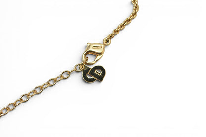 クリスチャンディオール ネックレス Christian Dior ヴィンテージ エンブレム ラインストーン ゴールド【中古】