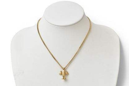 ジバンシィ ネックレス ヴィンテージ GIVENCHY/ジバンシー チョーカー 飛行機モチーフ/ゴールド ユニセックス【中古】