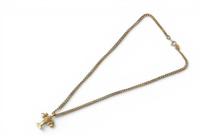 ジバンシィ ネックレス ヴィンテージ GIVENCHY/ジバンシー チョーカー 飛行機モチーフ/ゴールド ユニセックス【中古】