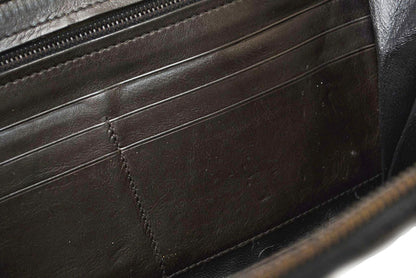 ボッテガヴェネタ 財布/マルチウォレット BOTTEGA VENETA 長財布/ラウンドファスナー式 インペラトーレ ブラック【中古】