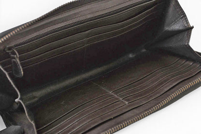 ボッテガヴェネタ 財布/マルチウォレット BOTTEGA VENETA 長財布/ラウンドファスナー式 インペラトーレ ブラック【中古】