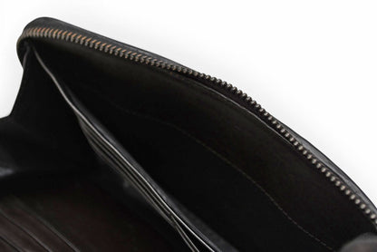 ボッテガヴェネタ 財布/マルチウォレット BOTTEGA VENETA 長財布/ラウンドファスナー式 インペラトーレ ブラック【中古】