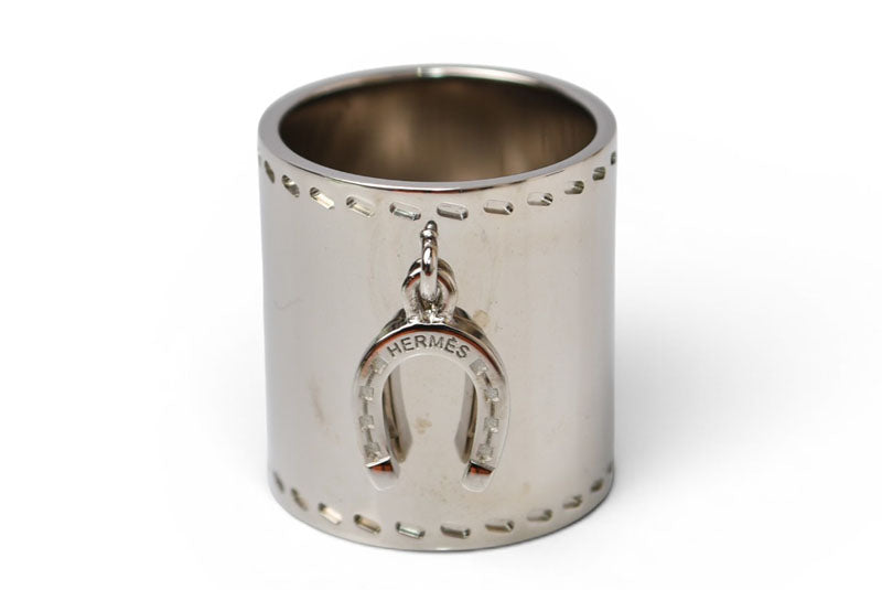 エルメス スカーフリング HERMES ホースシューモチーフ/ひづめ シルバー 美品【中古】
