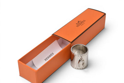 エルメス スカーフリング HERMES ホースシューモチーフ/ひづめ シルバー 美品【中古】
