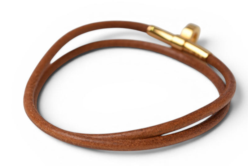 エルメス バングル/ブレスレット HERMES ドゥーブルケリー チョーカー アクセサリー レディース ブラウン【中古】