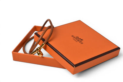 エルメス バングル/ブレスレット HERMES ドゥーブルケリー チョーカー アクセサリー レディース ブラウン【中古】