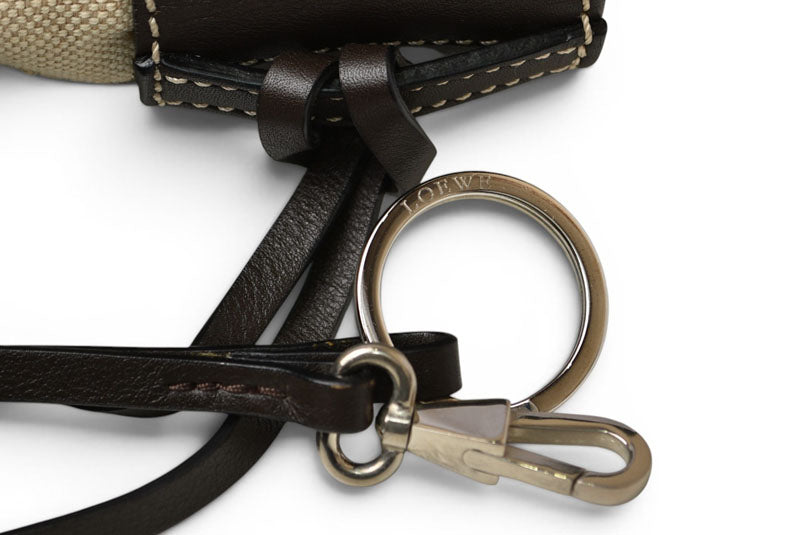 ロエベ トートバッグ ヴィンテージ A4収納可 LOEWE バッグ ベージュ/ブラウン メンズ/レディース【中古】
