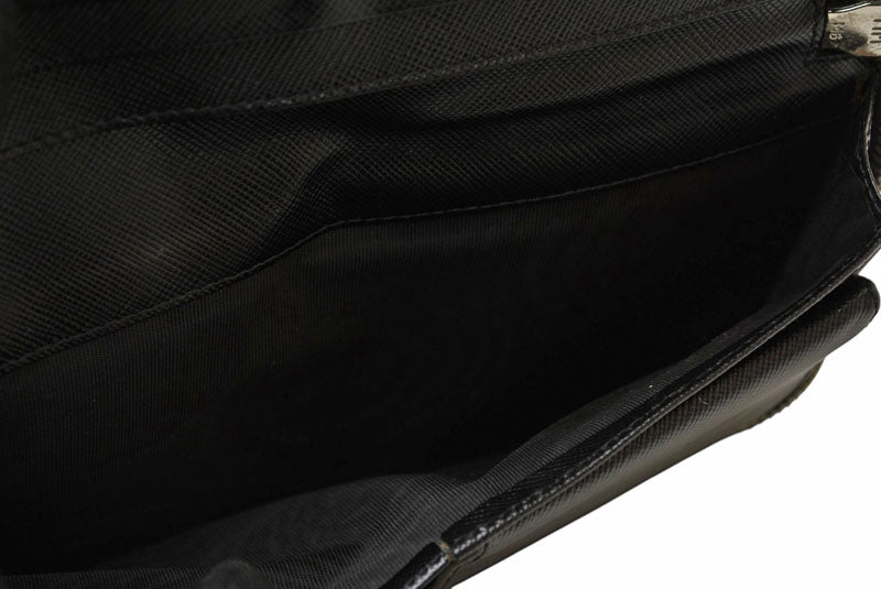 プラダ 財布 PRADA 長財布/ラウンドファスナー 2M1264 SAFFIANO/サフィアノ ブラック【中古】
