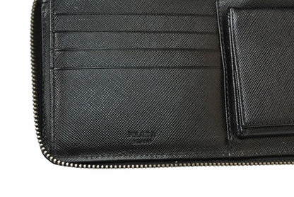 プラダ 財布 PRADA 長財布/ラウンドファスナー 2M1264 SAFFIANO/サフィアノ ブラック【中古】