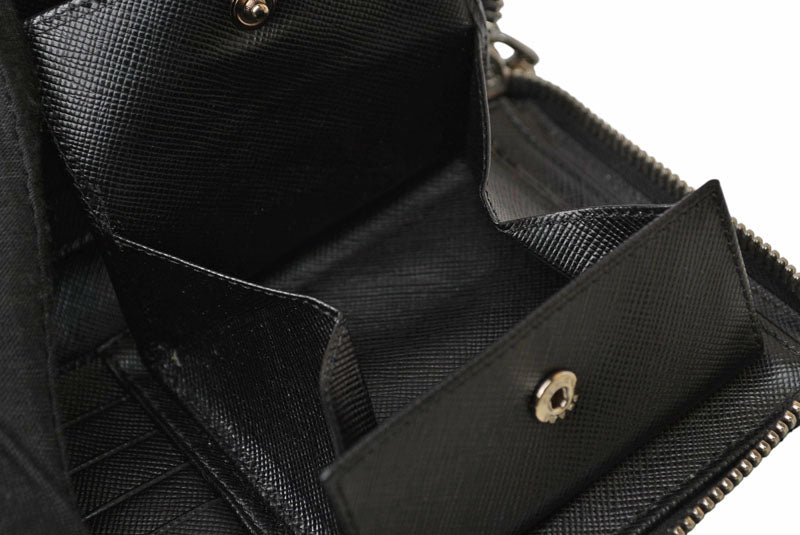 プラダ 財布 PRADA 長財布/ラウンドファスナー 2M1264 SAFFIANO/サフィアノ ブラック【中古】