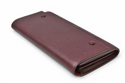 セリーヌ 財布 CELINE 長財布/ラージフラップ マルチファンクション ワイン 101673AFE.28WN【中古】