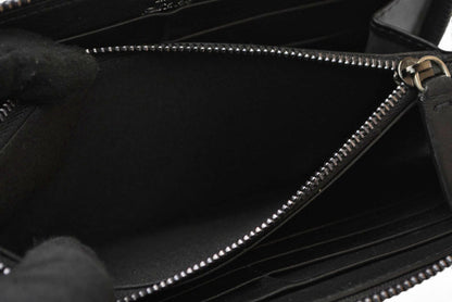 ジミーチュウ 財布/ラウンドファスナー JIMMY CHOO 長財布 レザー スタースタッズ ブラック【中古】