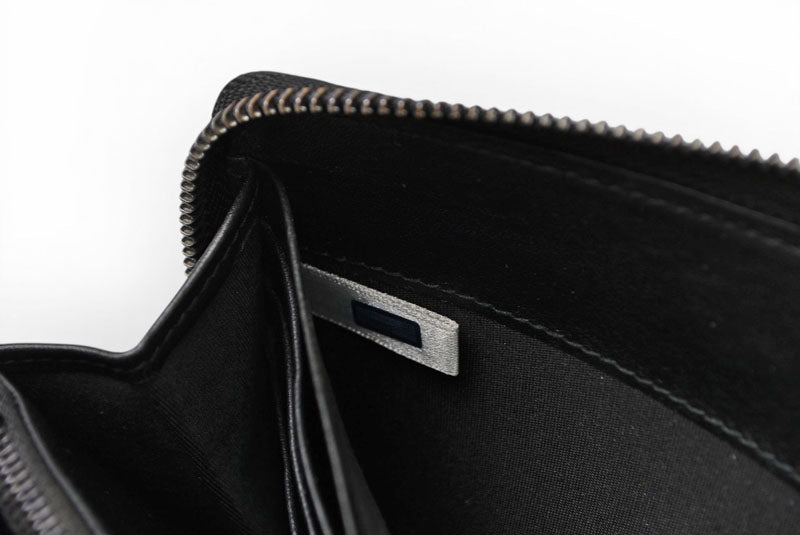 ジミーチュウ 財布/ラウンドファスナー JIMMY CHOO 長財布 レザー スタースタッズ ブラック【中古】