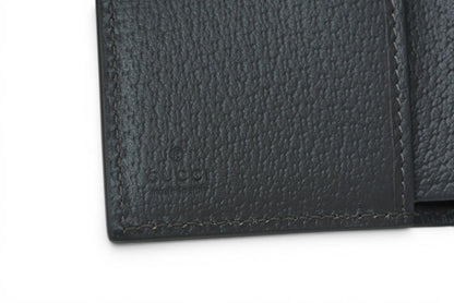 グッチ 未使用 ミニ財布/三つ折り GGディテール GUCCI 折財布 GGスプリーム 769225 ブラック/グレー【中古】