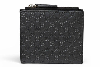 グッチ アウトレット 未使用 ミニ財布/折財布 GUCCI 財布 マイクログッチシマ ブラック 544475【中古】