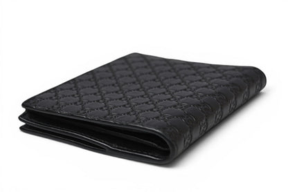 グッチ アウトレット 未使用 ミニ財布/折財布 GUCCI 財布 マイクログッチシマ ブラック 544475【中古】
