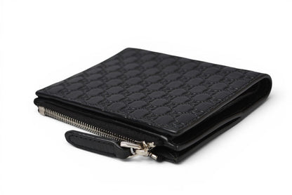 グッチ アウトレット 未使用 ミニ財布/折財布 GUCCI 財布 マイクログッチシマ ブラック 544475【中古】