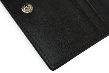 グッチ アウトレット 未使用 ミニ財布/折財布 GUCCI 財布 マイクログッチシマ ブラック 544475【中古】
