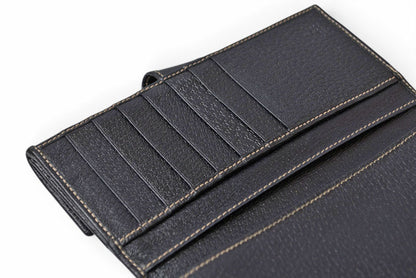 グッチ 財布 GUCCI 長財布 GGキャンバス GGネイビー/ベージュ シェリーライン 146206 【中古】