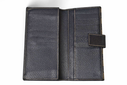 グッチ 財布 GUCCI 長財布 GGキャンバス GGネイビー/ベージュ シェリーライン 146206 【中古】