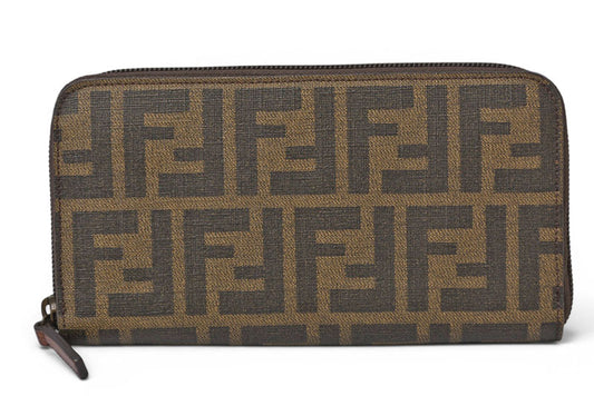 フェンディ 財布 FENDI 長財布 8M0024 ZUCCA/ズッカ柄 ブラウン/ブラウン【中古】