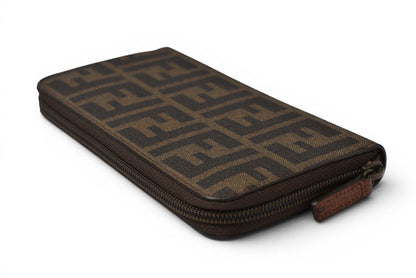 フェンディ 財布 FENDI 長財布 8M0024 ZUCCA/ズッカ柄 ブラウン/ブラウン【中古】