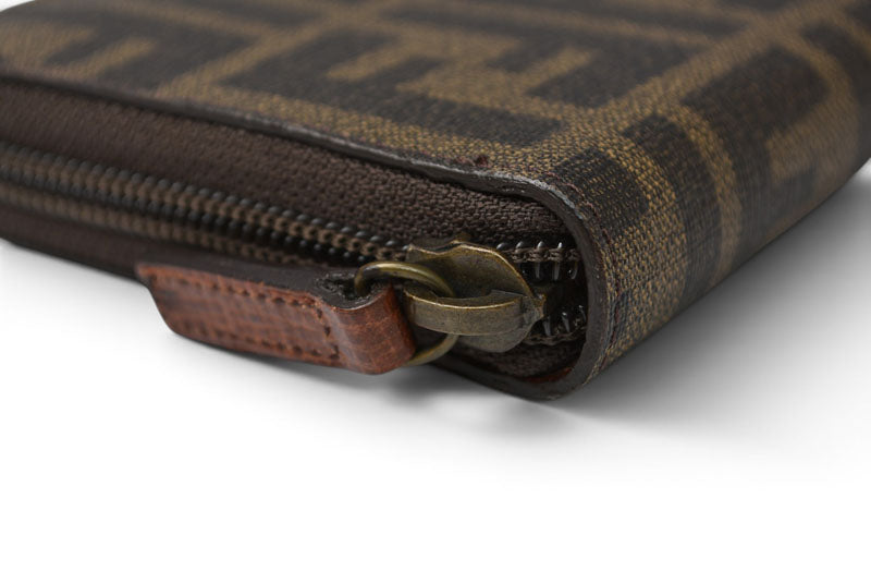 フェンディ 財布 FENDI 長財布 8M0024 ZUCCA/ズッカ柄 ブラウン/ブラウン【中古】