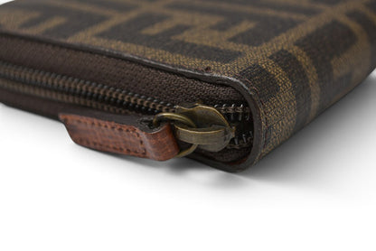 フェンディ 財布 FENDI 長財布 8M0024 ZUCCA/ズッカ柄 ブラウン/ブラウン【中古】