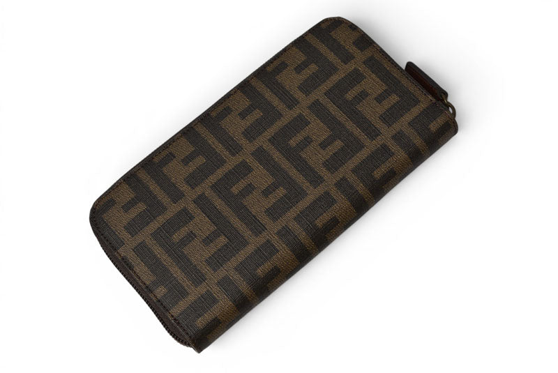 フェンディ 財布 FENDI 長財布 8M0024 ZUCCA/ズッカ柄 ブラウン/ブラウン【中古】