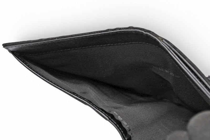 フェンディ 財布/二つ折 FENDI 折財布 8M0035 ZUCCA/ズッカ柄 ブラック【中古】