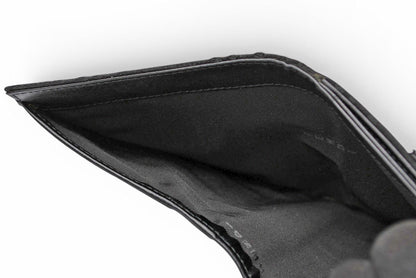 フェンディ 財布/二つ折 FENDI 折財布 8M0035 ZUCCA/ズッカ柄 ブラック【中古】