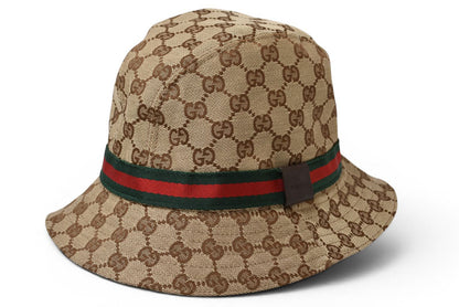 グッチ 未使用 ハット/帽子 GUCCI GGキャンバス バケットハット ベージュ 181625 FFKP0 9791 Lサイズ/約59cm【中古】