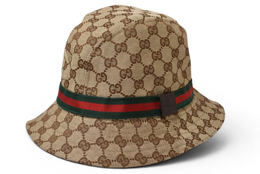 グッチ 未使用 ハット/帽子 GUCCI GGキャンバス バケットハット ベージュ 181625 FFKP0 9791 Lサイズ/約59cm【中古】