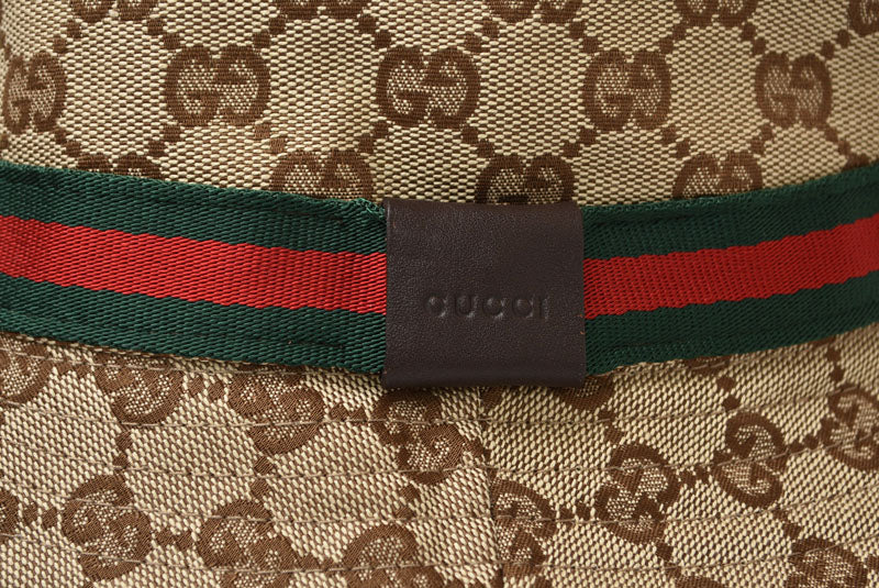 グッチ 未使用 ハット/帽子 GUCCI GGキャンバス バケットハット ベージュ 181625 FFKP0 9791 Lサイズ/約59cm【中古】