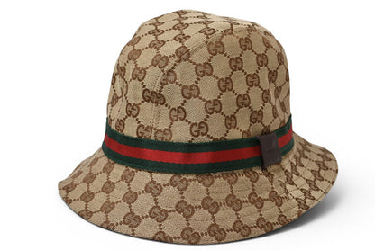 グッチ 未使用 ハット/帽子 GUCCI GGキャンバス バケットハット ベージュ 181625 FFKP0 9791 Lサイズ/約59cm【中古】