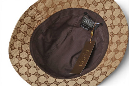 グッチ 未使用 ハット/帽子 GUCCI GGキャンバス バケットハット ベージュ 181625 FFKP0 9791 Lサイズ/約59cm【中古】
