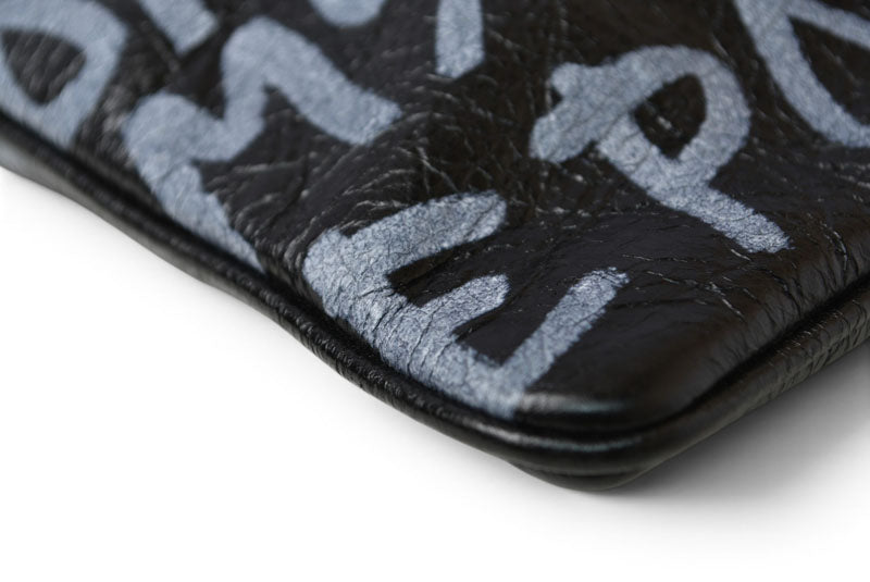 バレンシアガ クラッチバッグ/セカンドバッグ BALENCIAGA Graffiti Leather/グラフィティ レザー ブラック 535532【中古】