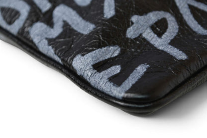 バレンシアガ クラッチバッグ/セカンドバッグ BALENCIAGA Graffiti Leather/グラフィティ レザー ブラック 535532【中古】