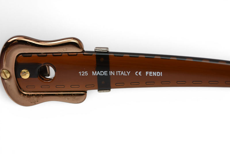 フェンディ サングラス/アイウェア FENDI ブラウン/スモークグラデーション FS412 64□16 レディース【中古】