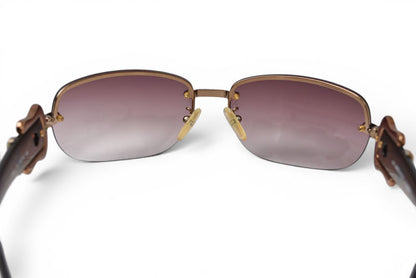 フェンディ サングラス/アイウェア FENDI ブラウン/スモークグラデーション FS412 64□16 レディース【中古】
