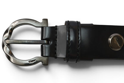 サルヴァトーレフェラガモ ベルト レザー Salvatore Ferragamo リバーシブル ブラック/チャコール サイズ85【中古】