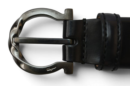 サルヴァトーレフェラガモ ベルト レザー Salvatore Ferragamo リバーシブル ブラック/チャコール サイズ85【中古】