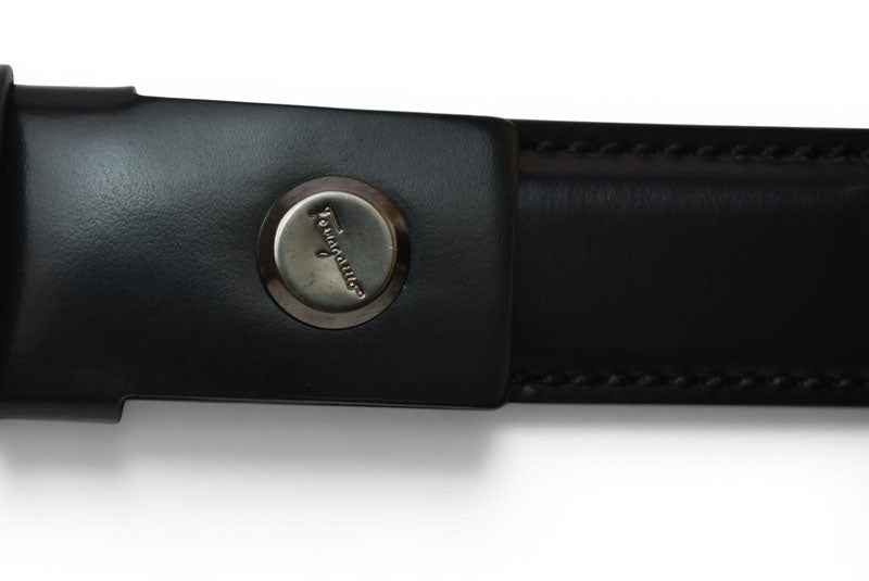 サルヴァトーレフェラガモ ベルト レザー Salvatore Ferragamo リバーシブル ブラック/チャコール サイズ85【中古】