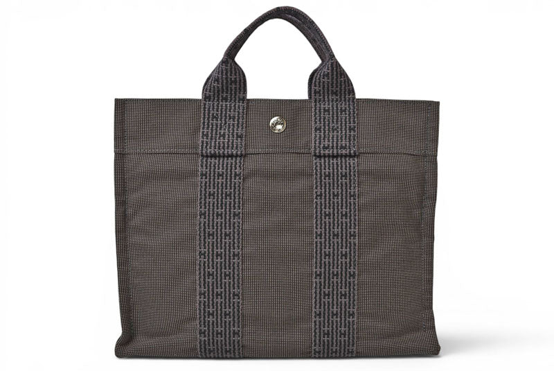 エルメス トートバッグ HERMES エールラインPM バッグ キャンバス グレー【中古】