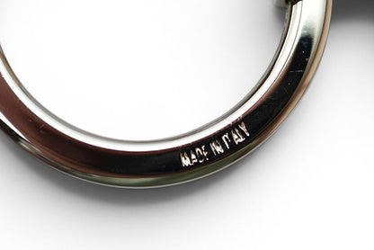グッチ 美品 キーリング/キーホルダー GUCCI ヴィンテージ インターロッキング シルバー/ゴールド【中古】
