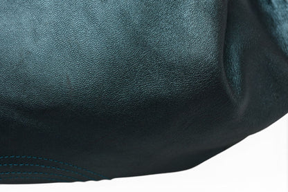 ロエベ ハンドバッグ LOEWE ナッパ アイレ バッグ シープスキン メタリックグリーン【中古】