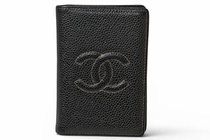 シャネル カードケース/名刺入れ ヴィンテージ CHANEL ココマーク キャビアスキン ブラック【中古】