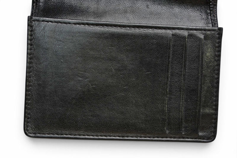 シャネル カードケース/名刺入れ ヴィンテージ CHANEL ココマーク キャビアスキン ブラック【中古】